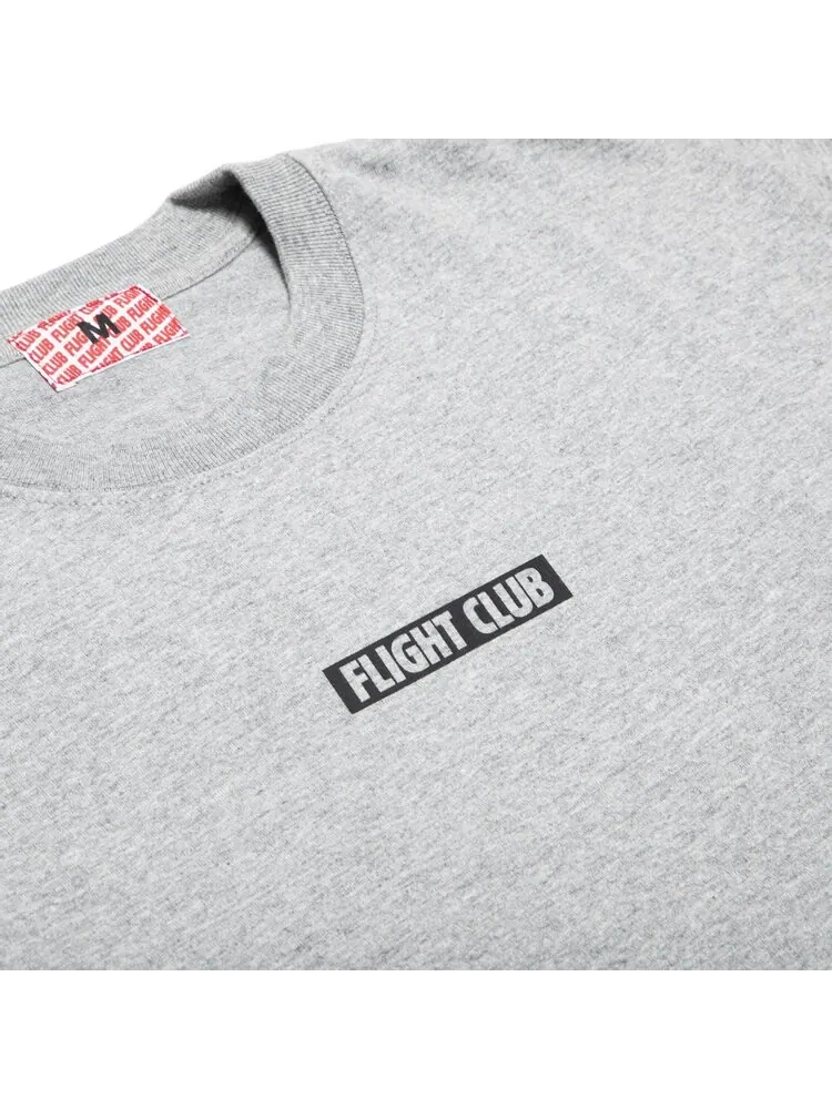 Футболка Flight Club Slant Logo Tee 'Heather Gray/Black' — изображение 3 из 3, серый