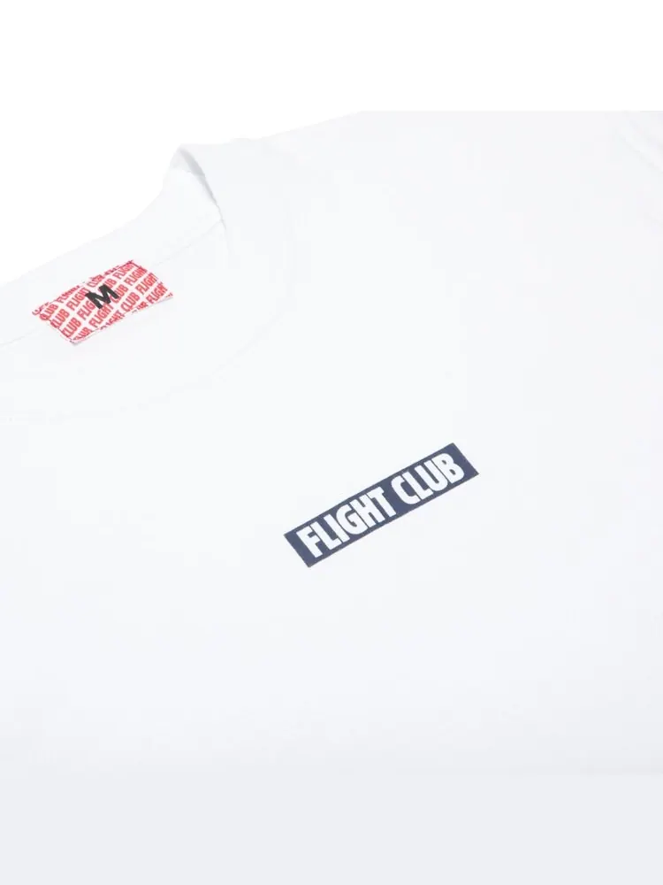 Футболка Flight Club Slant Logo Tee 'White/Navy' — изображение 3 из 3, белый