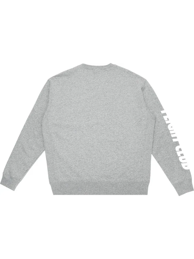 Толстовка Flight Club Oversized Logo Crewneck 'Gray' — изображение 2 из 3, серый