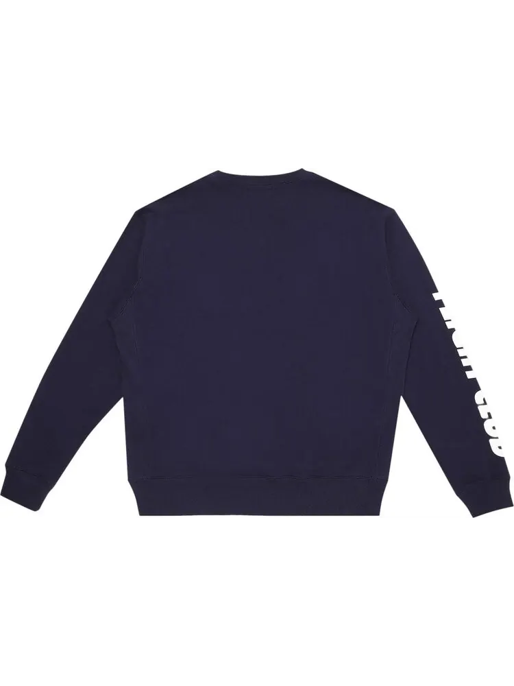 Толстовка Flight Club Oversized Logo Crewneck 'Navy' — изображение 2 из 3, синий