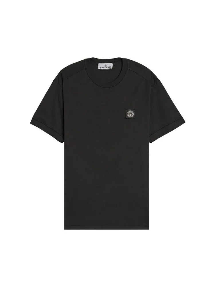 Футболка Stone Island Compass Logo Patch T-Shirt — черный