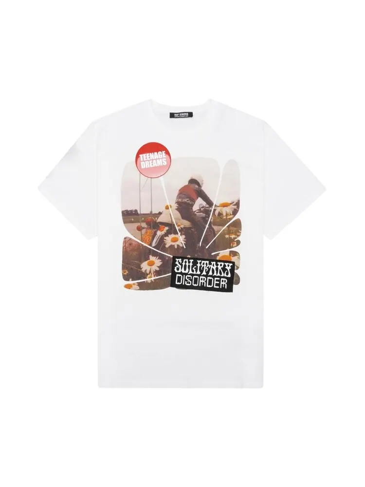 Футболка Raf Simons Solitary Disorder T-Shirt 'White' — белый
