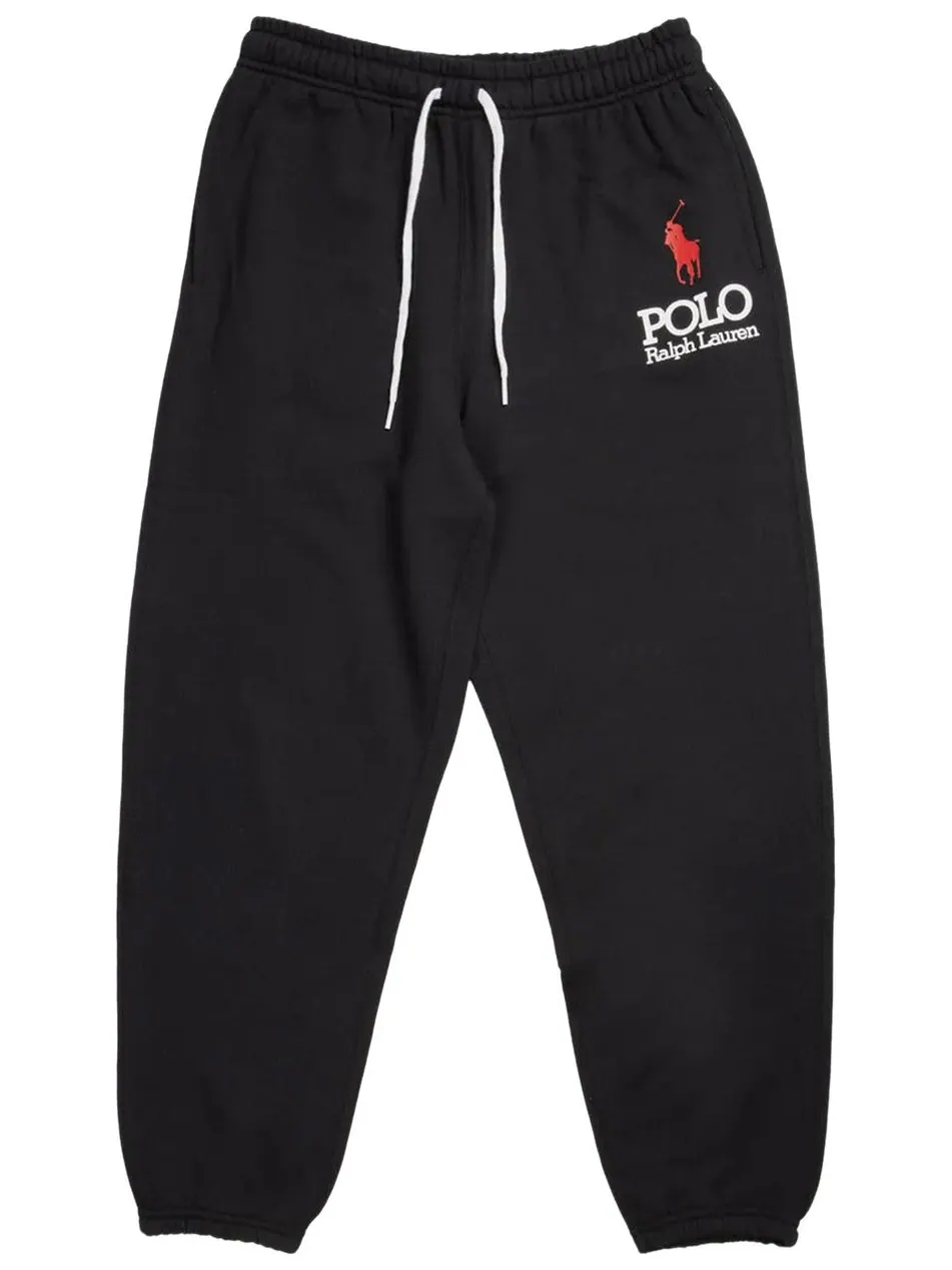 Спортивные брюки Polo Ralph Lauren Island Fleece Ankle Jogger Pants — изображение 1 из 2, черный