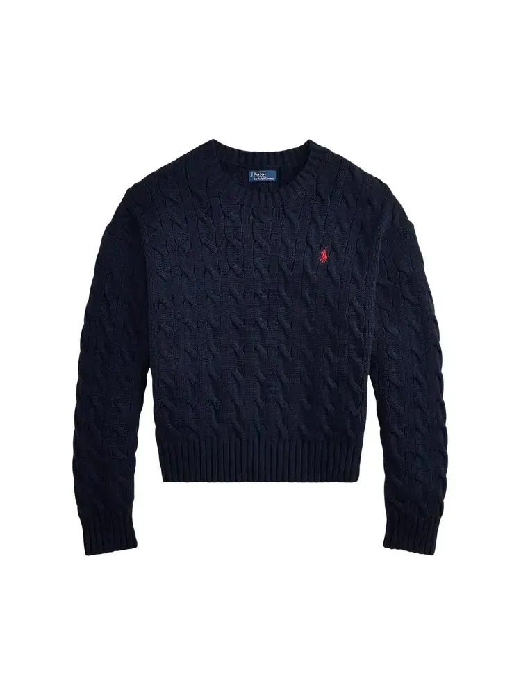 Свитер Polo Ralph Lauren Crew Pullover Sweater 'Hunter Navy' — изображение 1 из 1, синий