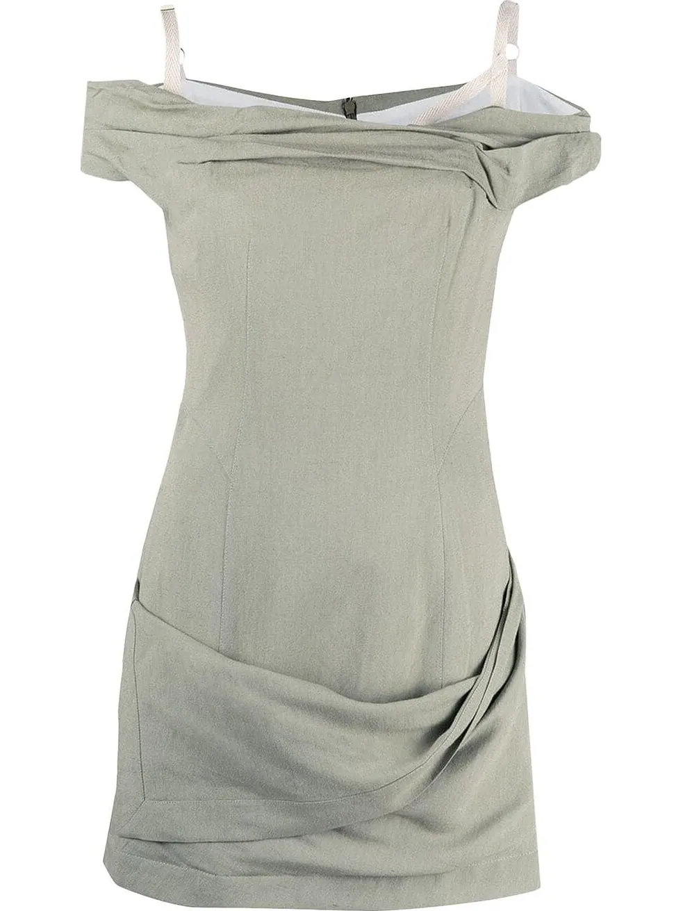 Платье Jacquemus La Robe Foglio Dress 'Sage Green' — зеленый
