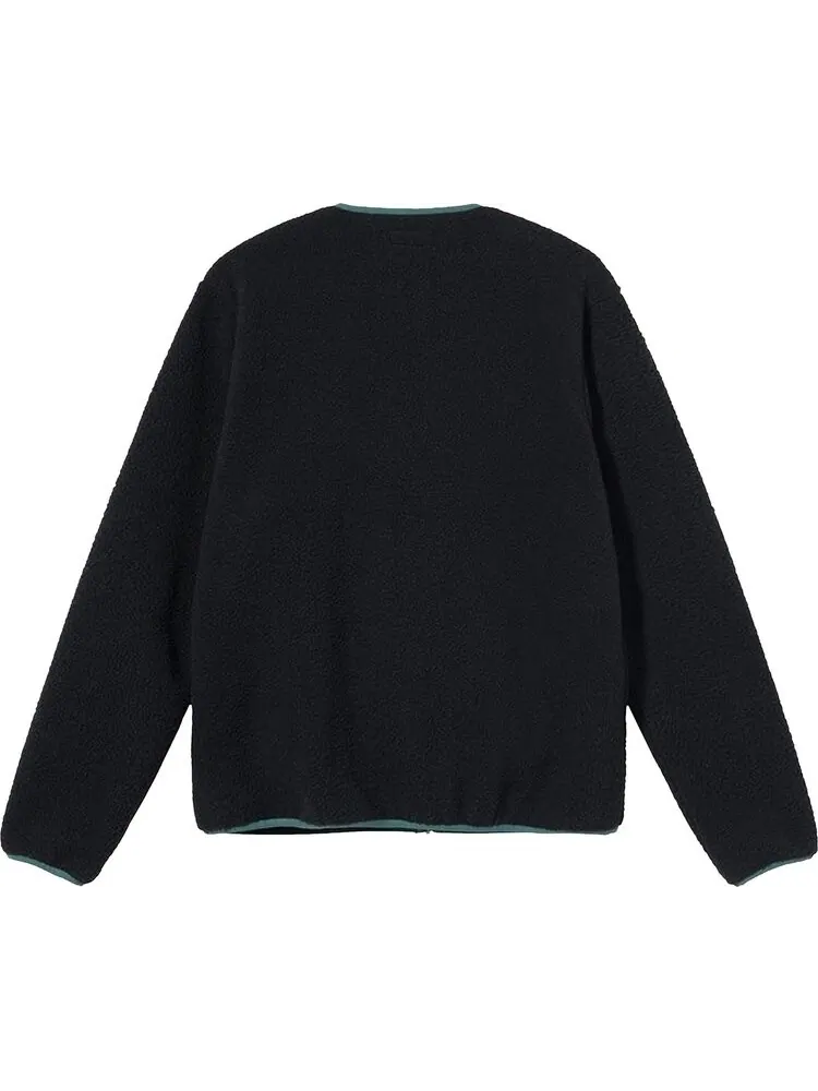 Кардиган Stussy Polar Fleece Cardigan 'Black' — изображение 2 из 2, черный