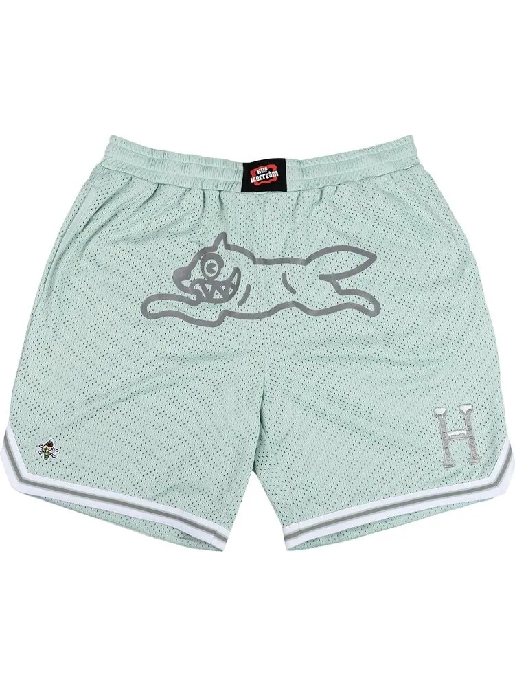 Шорты Icecream x HUF Running Dog Basketball Short 'Mint' — зеленый