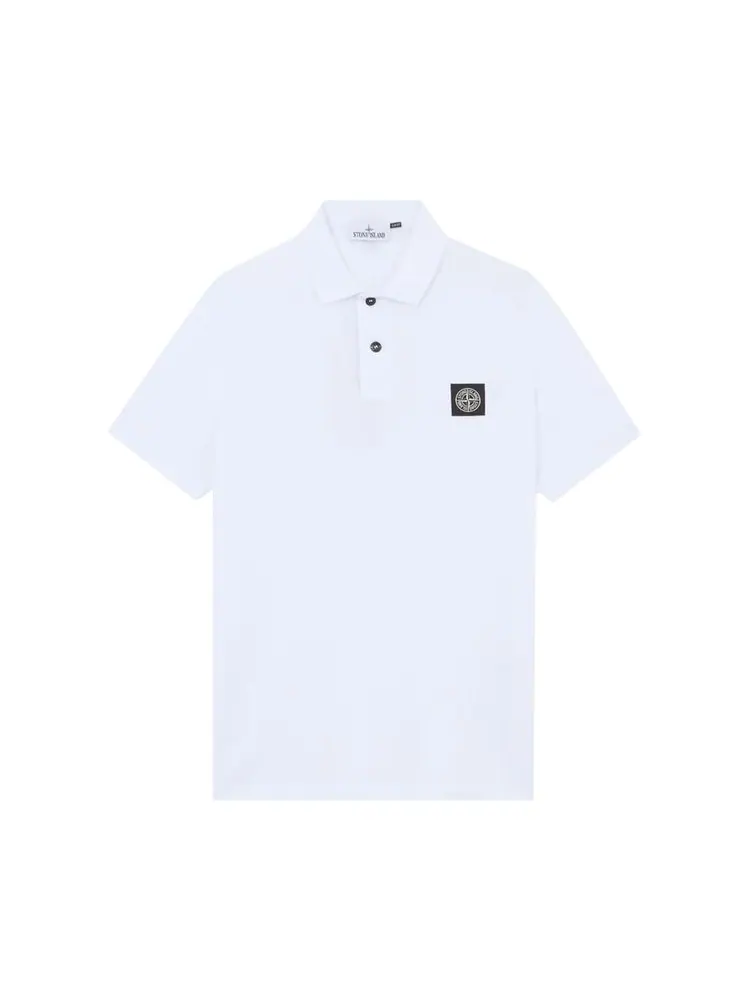 Поло Stone Island Compass Patch Logo Polo 'White' — белый