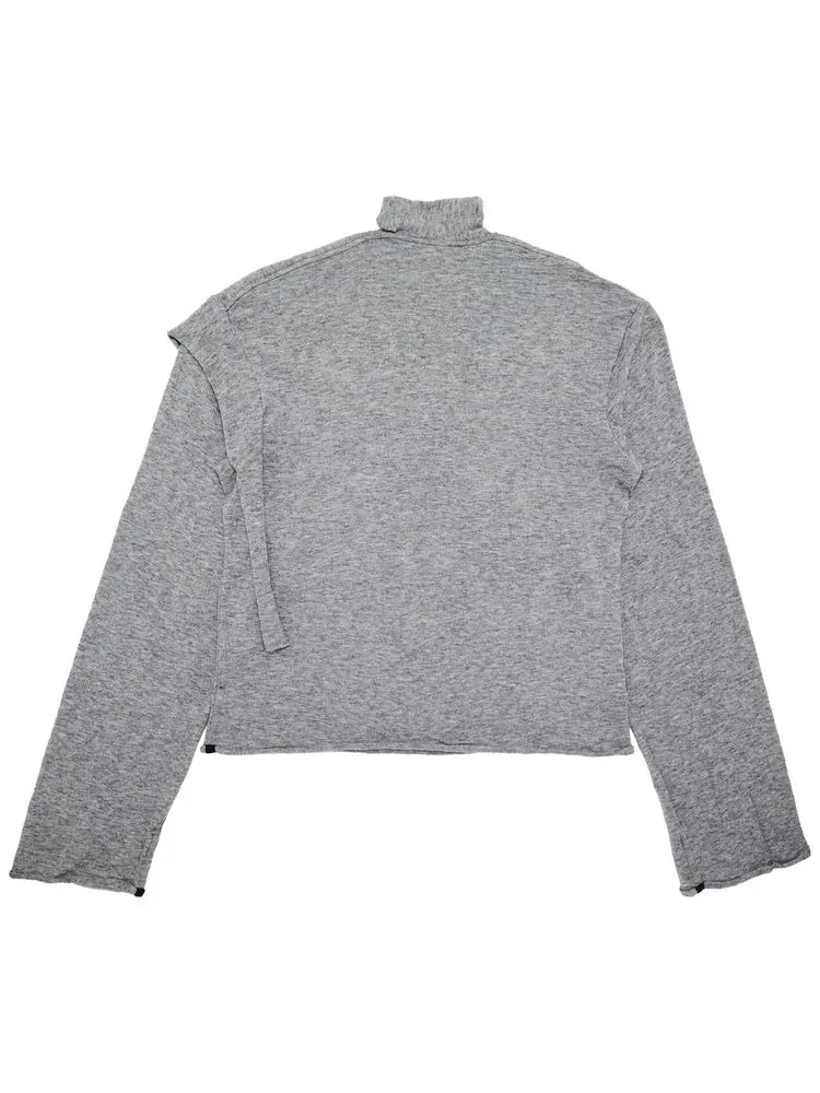 Лонгслив Ottolinger Strap Knit Loose Long-Sleeve 'Grey' — изображение 2 из 3, серый