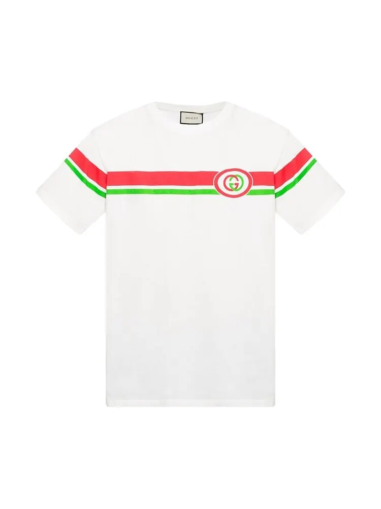 Футболка Gucci Logo Crew neck T-Shirt White