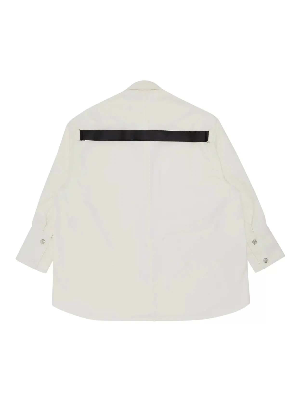 Рубашка Courrèges Mega Size Dry Denim — изображение 2 из 3, белый