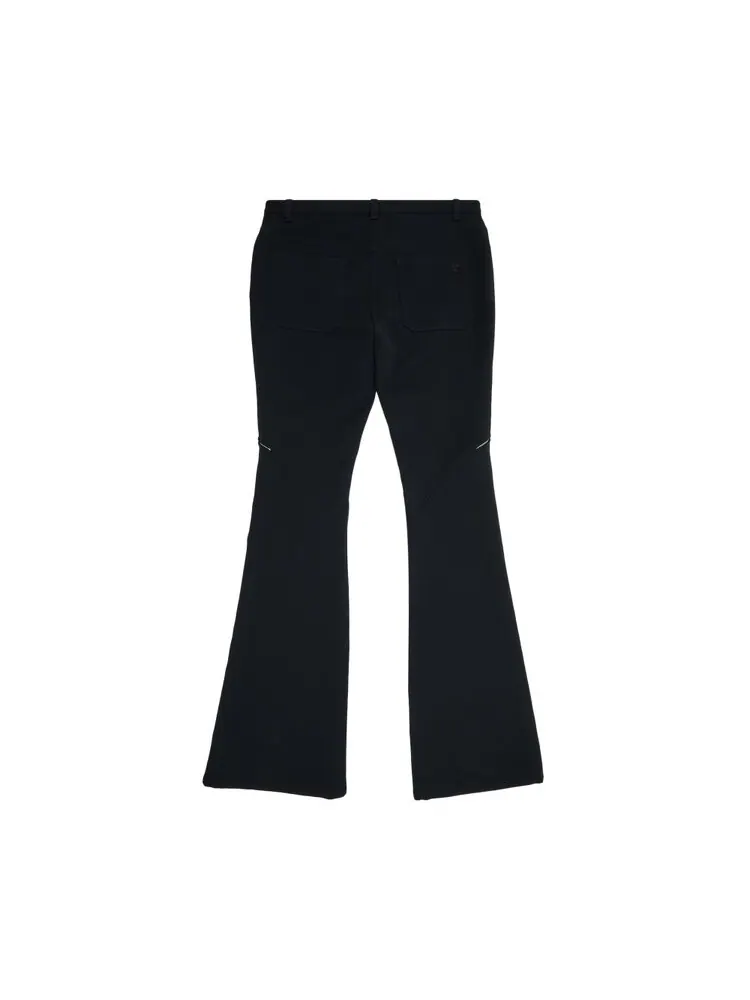 Брюки Courrèges Ellipse Zipped Twill Pants — изображение 2 из 3, черный
