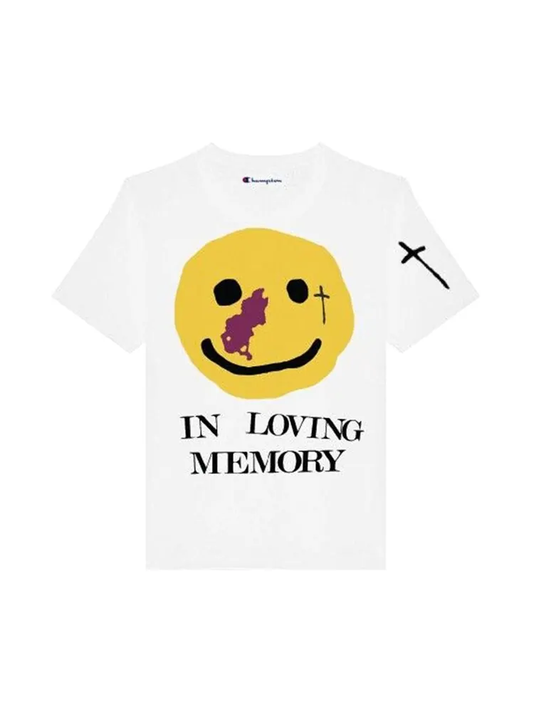 Футболка Cactus Plant Flea Market Yams Day In Loving Memory Tee 'White' — белый