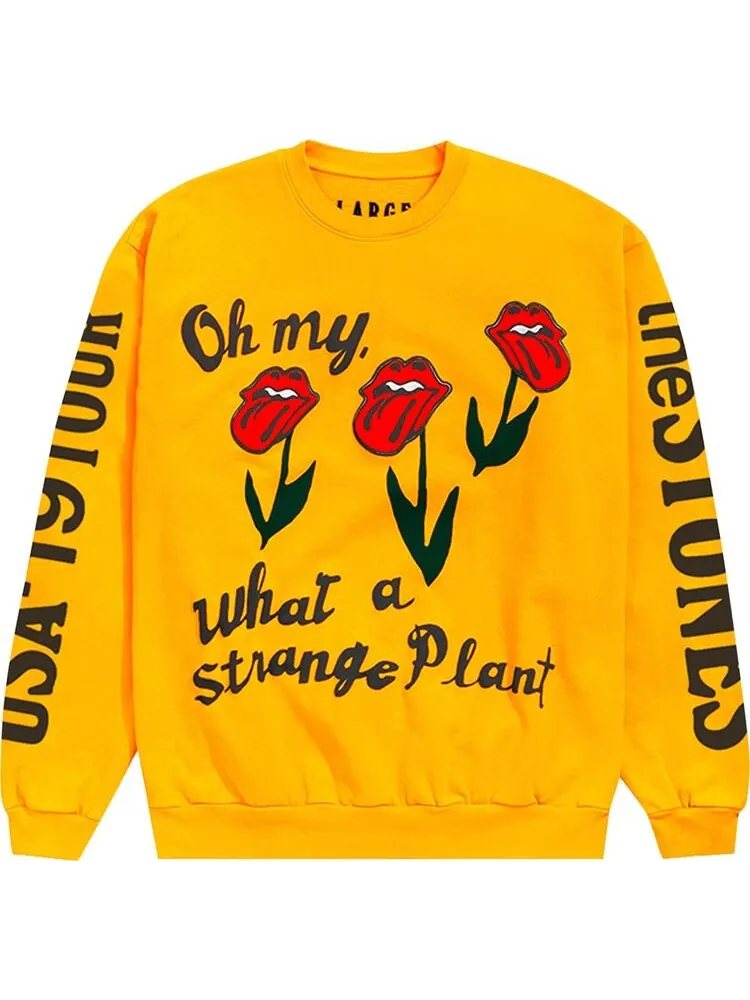 Толстовка Cactus Plant Flea Market Rolling Stones No Filter Tour Sweatshirt 'Gold' — желтый