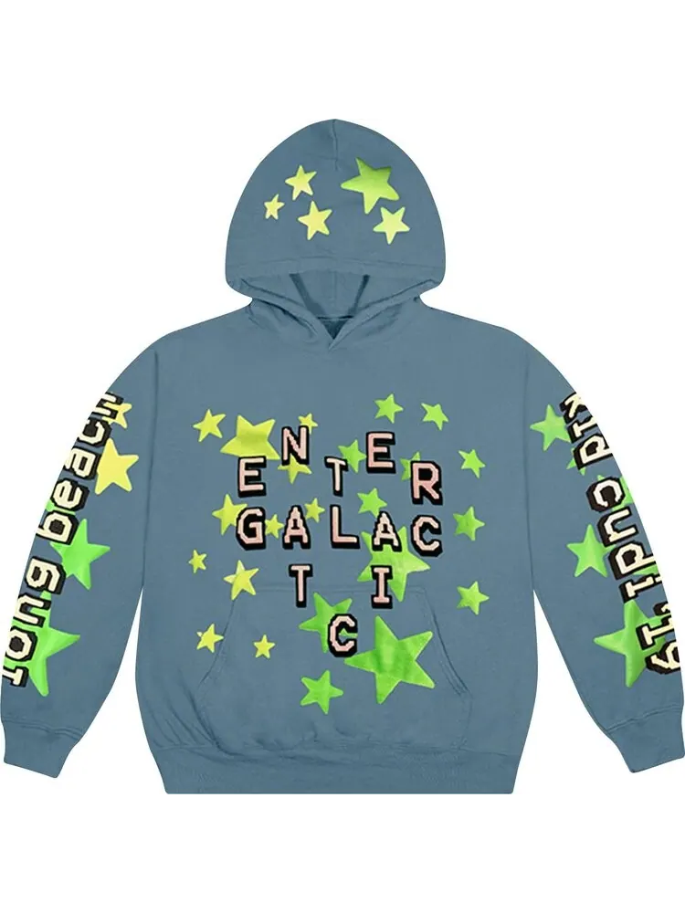 Худи Cactus Plant Flea Market x Kid Cudi Enter Galactic Hoodie 'Blue' — синий