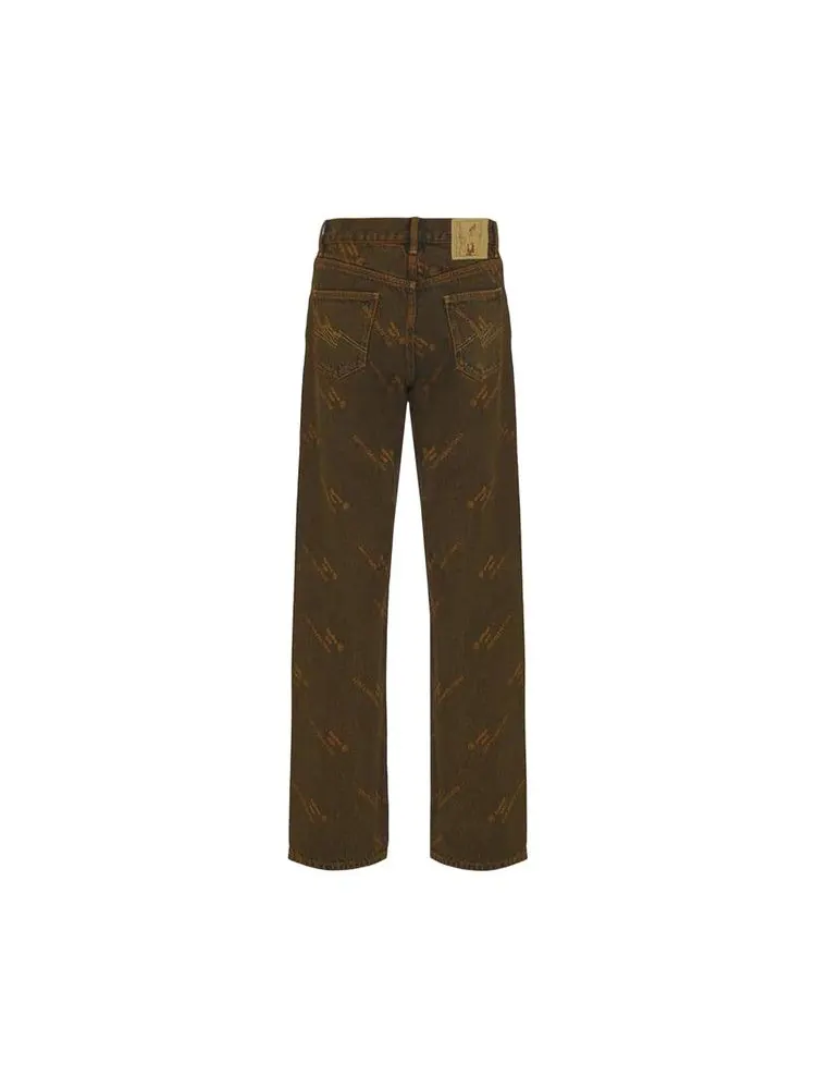 Джинсы Martine Rose Relaxed Fit Jean — изображение 2 из 2, оранжевый