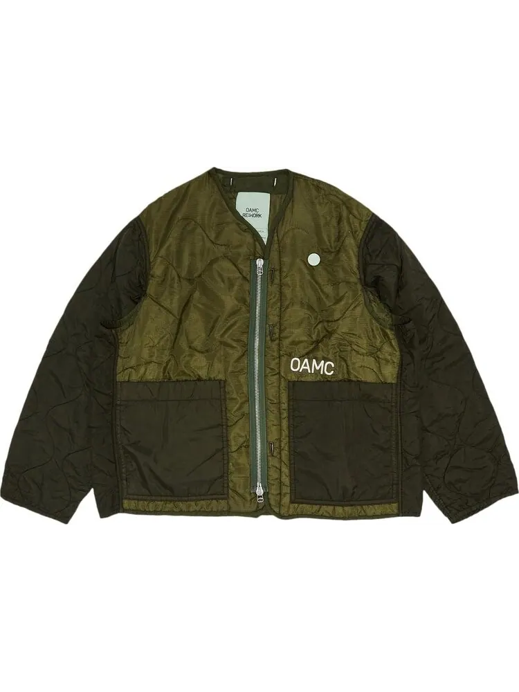 Куртка OAMC Woven Re Work Zipped Liner 'Sea Green' — зеленый