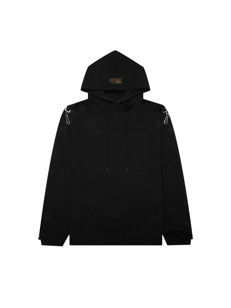Худи Raf Simons Washed Fit 'Black' — изображение 1 из 2, черный