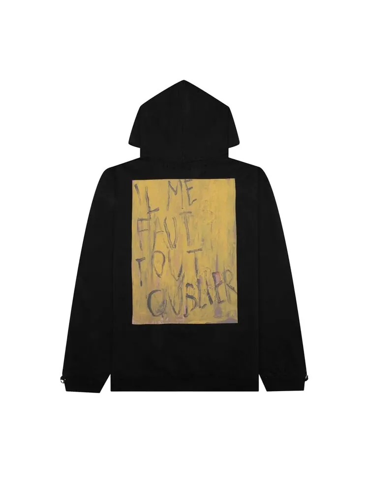 Худи Raf Simons Washed Fit 'Black' — изображение 2 из 2, черный
