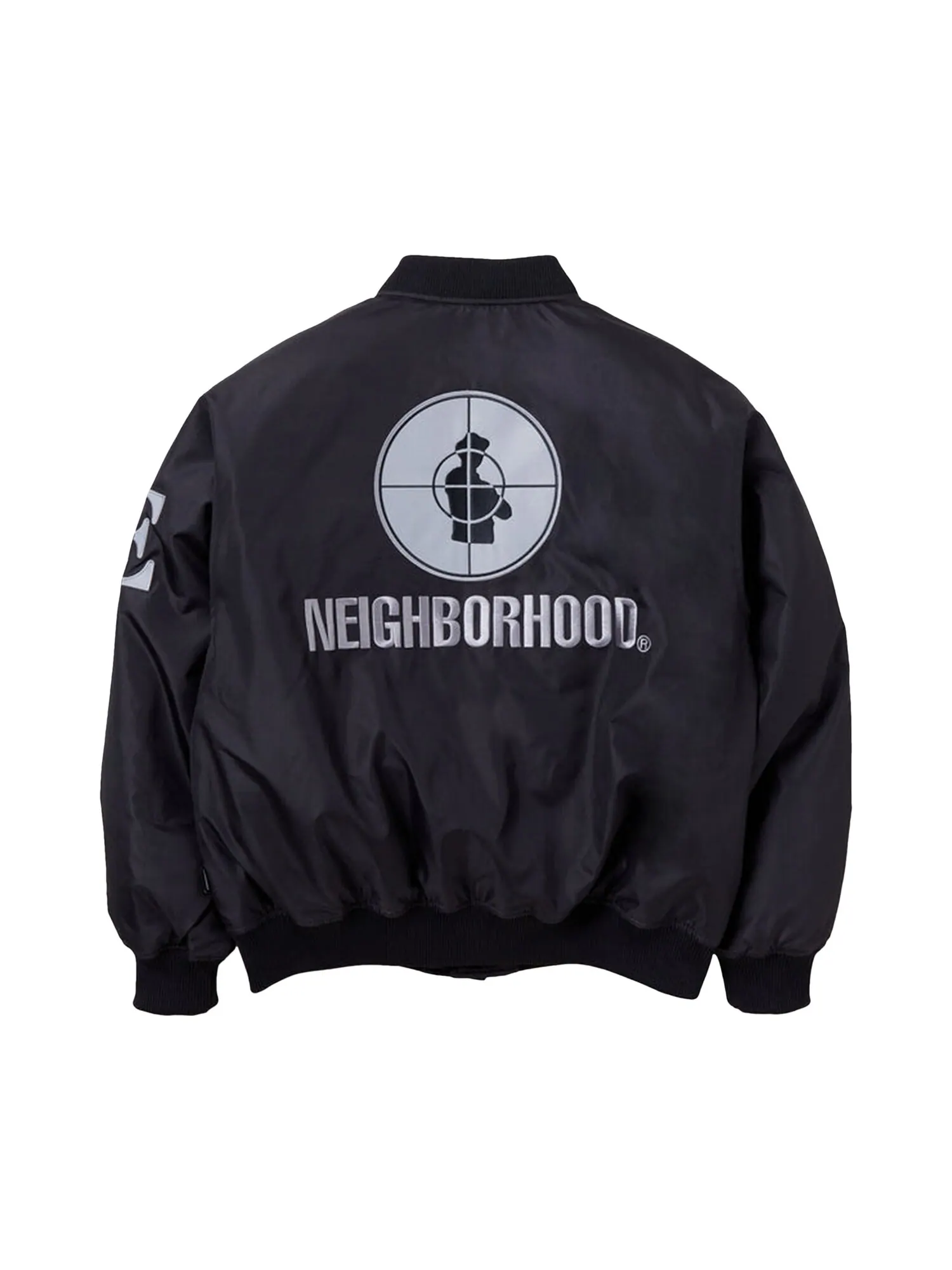 Бейсбольная куртка Neighborhood x Public Enemy x Majestic — изображение 2 из 2, черный