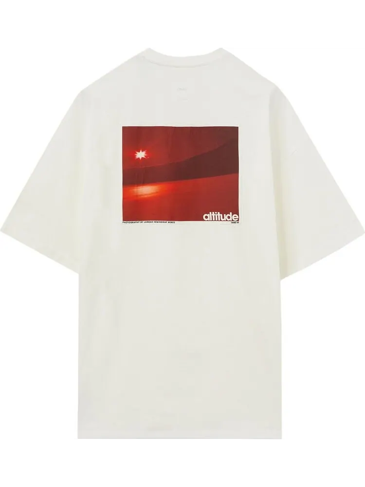 Футболка OAMC Altitude T-Shirt 'Off White' — изображение 2 из 2, бежевый