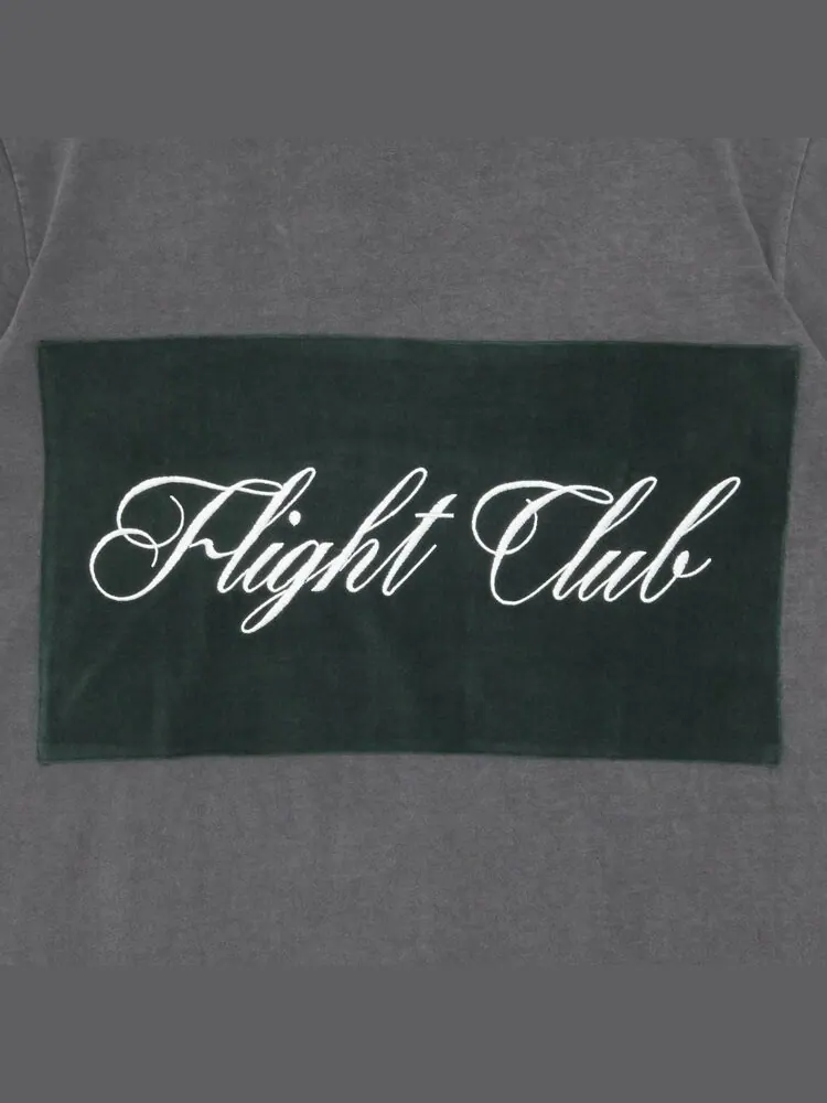 Футболка Flight Club Script 'Washed Black/Velour Green' — изображение 3 из 3, черный