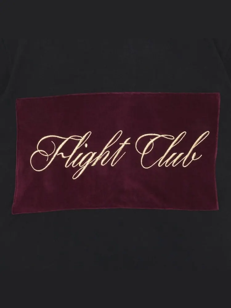 Футболка Flight Club Script 'Black/Velour Burgundy' — изображение 3 из 3, черный