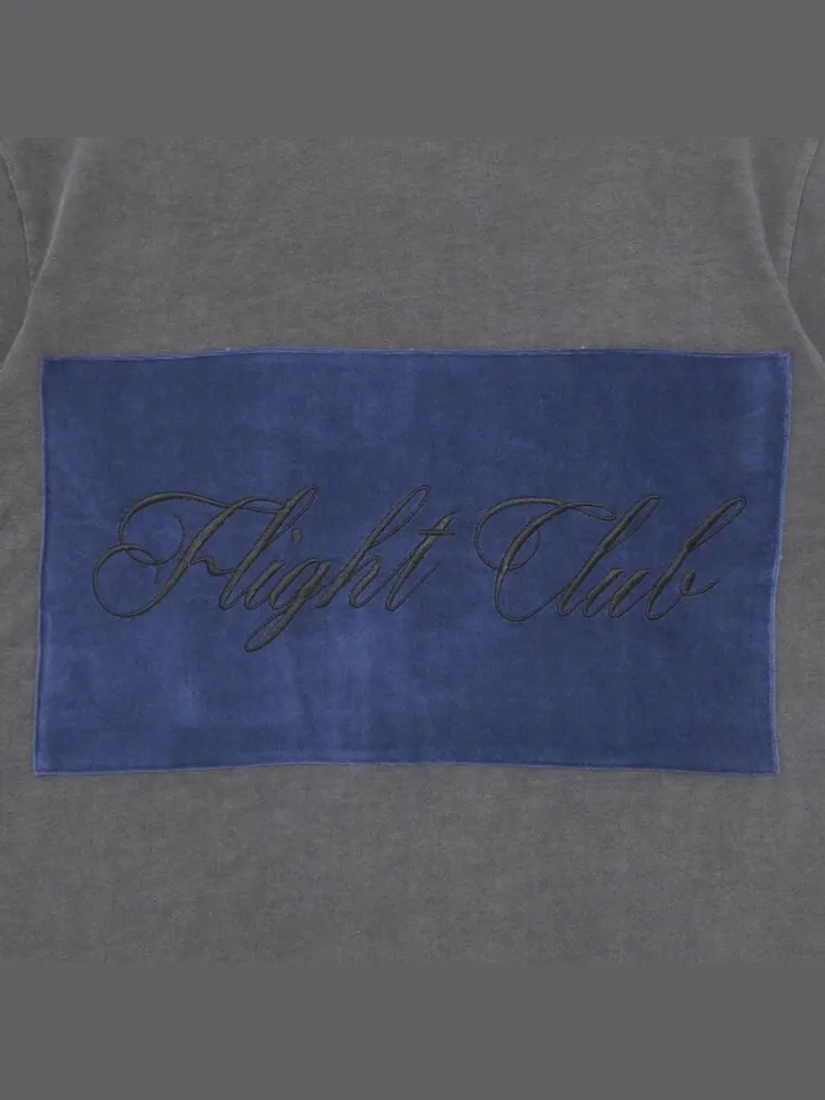 Футболка Flight Club Script 'Washed Black/Velour Navy' — изображение 3 из 3, черный
