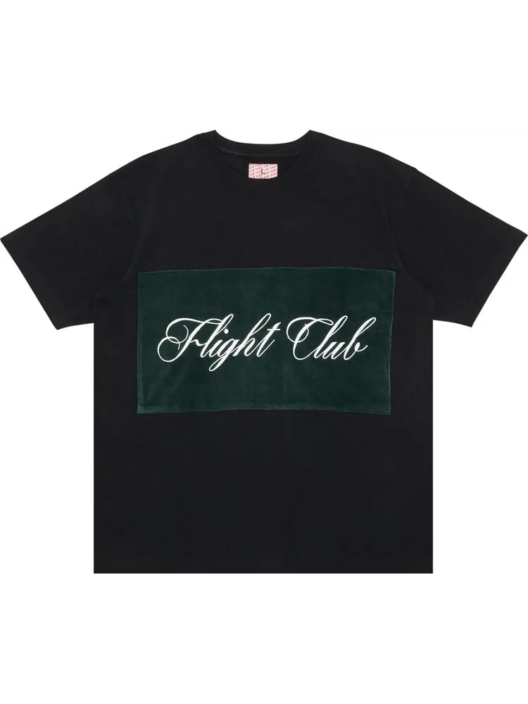 Футболка Flight Club Script 'Black/Velour Green' — изображение 1 из 3, черный