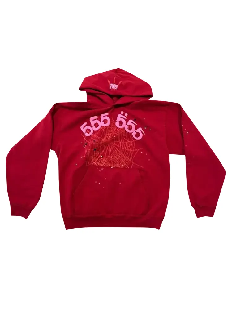 Худи Sp5der Number 555 'Red'