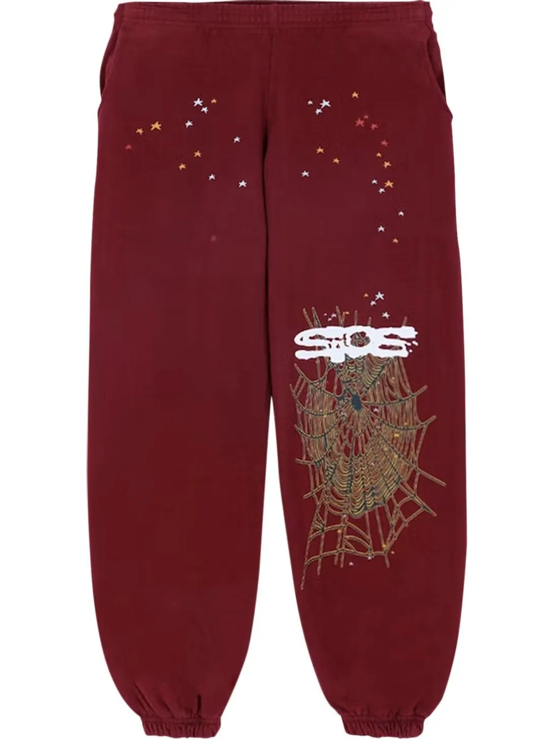 Спортивные брюки Sp5der Sweatpants 'Maroon'
