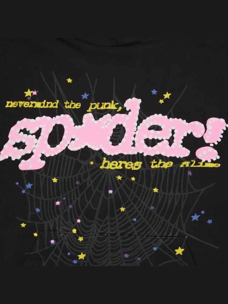 Худи Sp5der P*nk V2 'Black' — изображение 3 из 3, черный