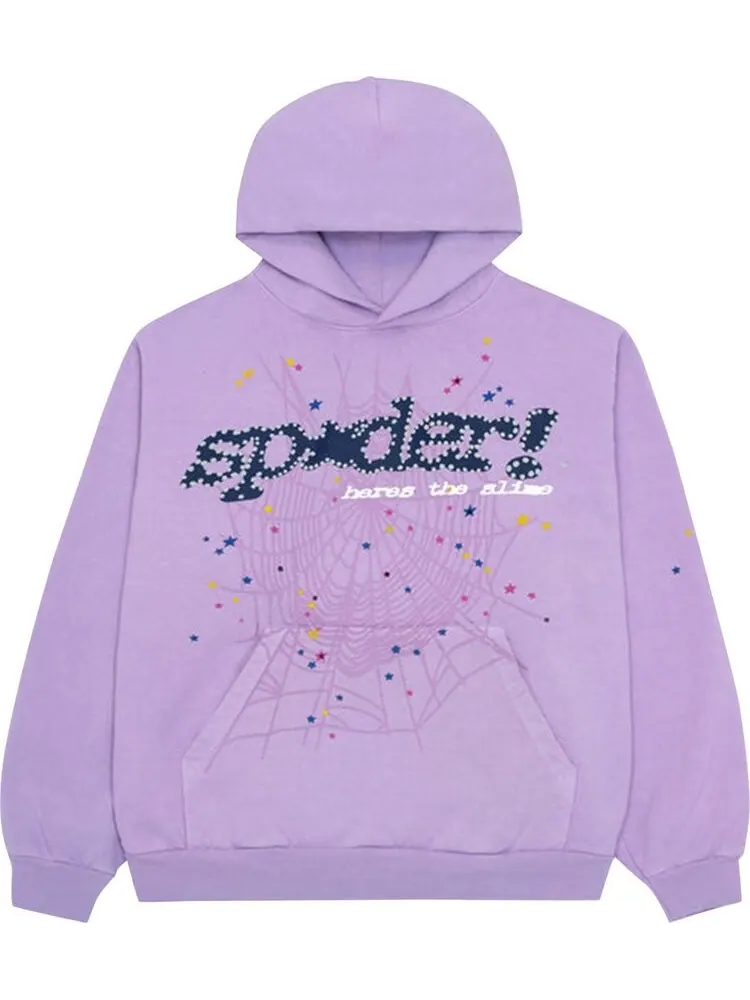 Худи Sp5der Açaí Purple