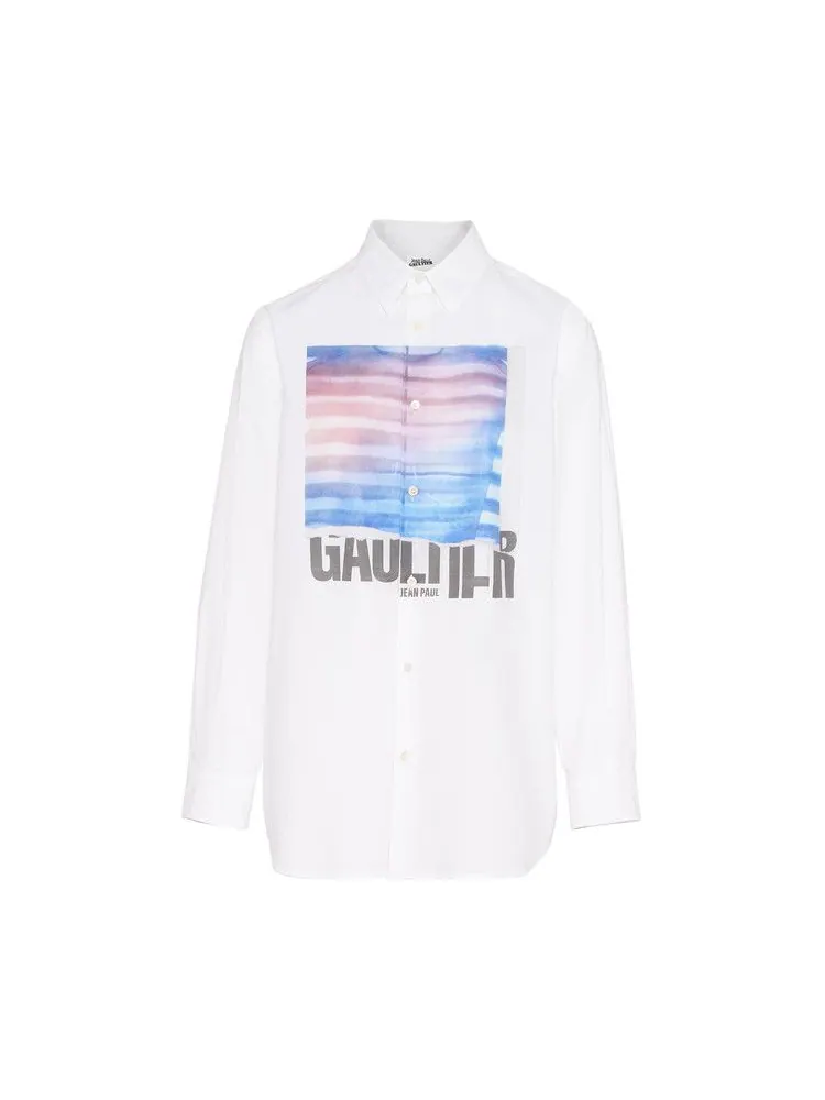Рубашка Jean Paul Gaultier Printed Shirt — оранжевый