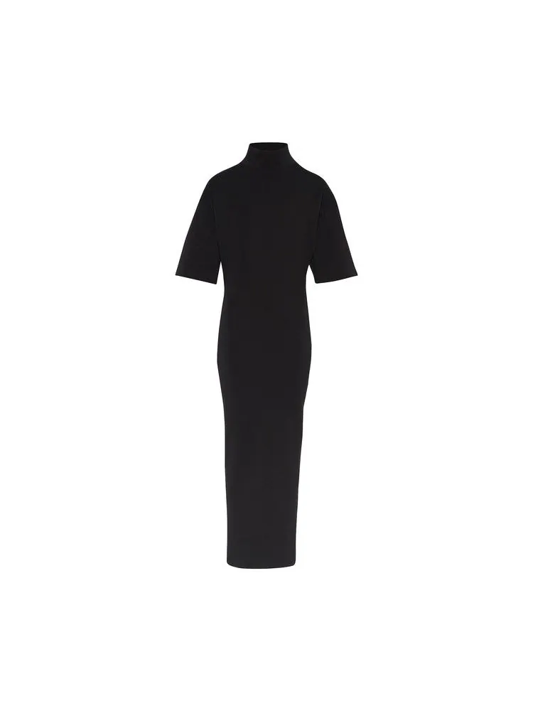 Платье Jean Paul Gaultier Printed High Neck Long Dress — серый