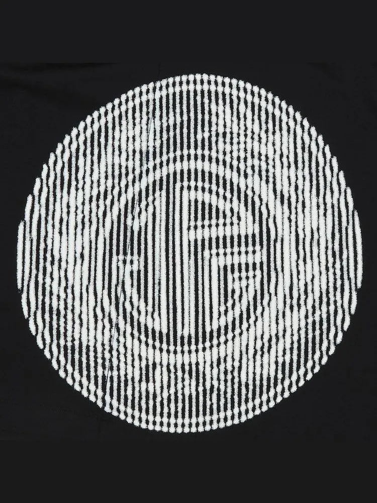 Футболка Jean Paul Gaultier Laurier Stamp Printed Logo Jersey Oversized Tee — изображение 3 из 3, черный