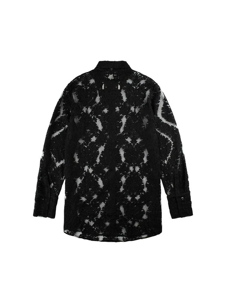 Рубашка Song for the Mute Long Long-Sleeve Shirt — изображение 2 из 2, черный