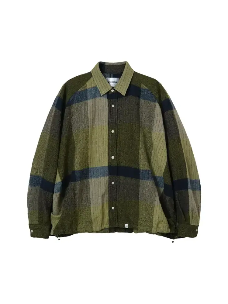 Рубашка в клетку MAGIC STICK Draperie Nel Shirt — коричневый