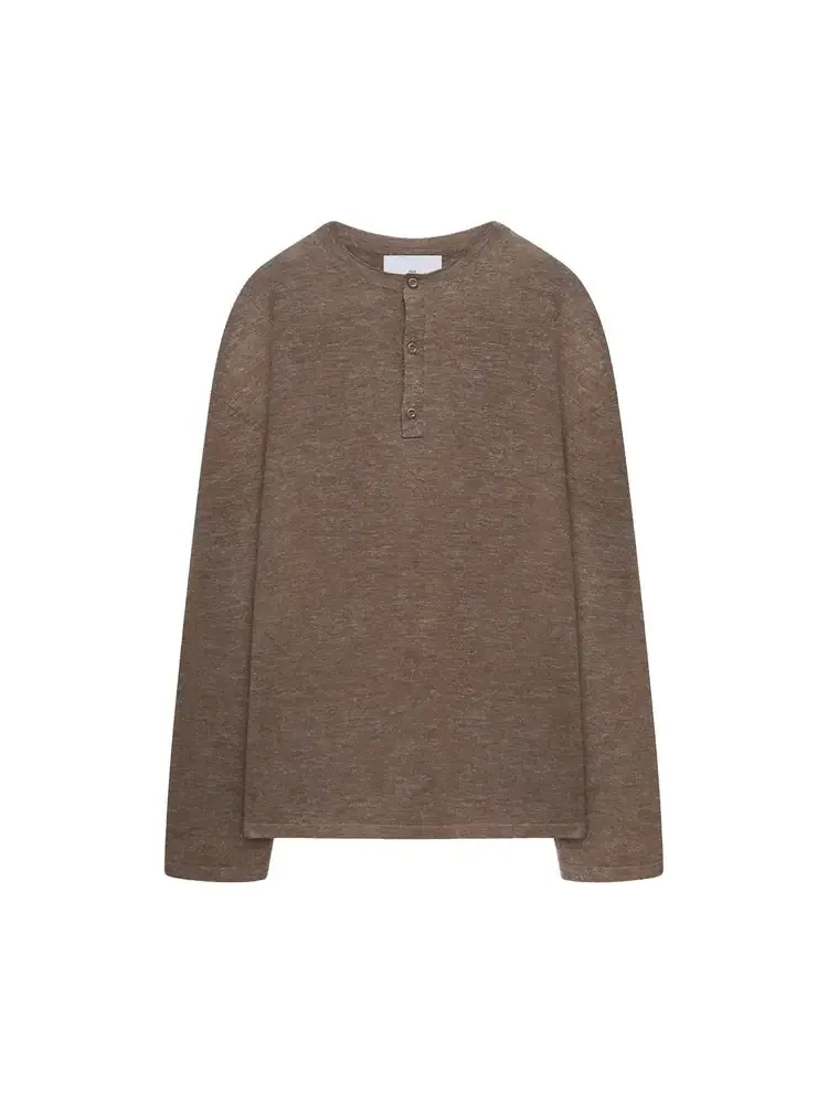 Джемпер The Elder Statesman Lenny Knit Henley — бежевый