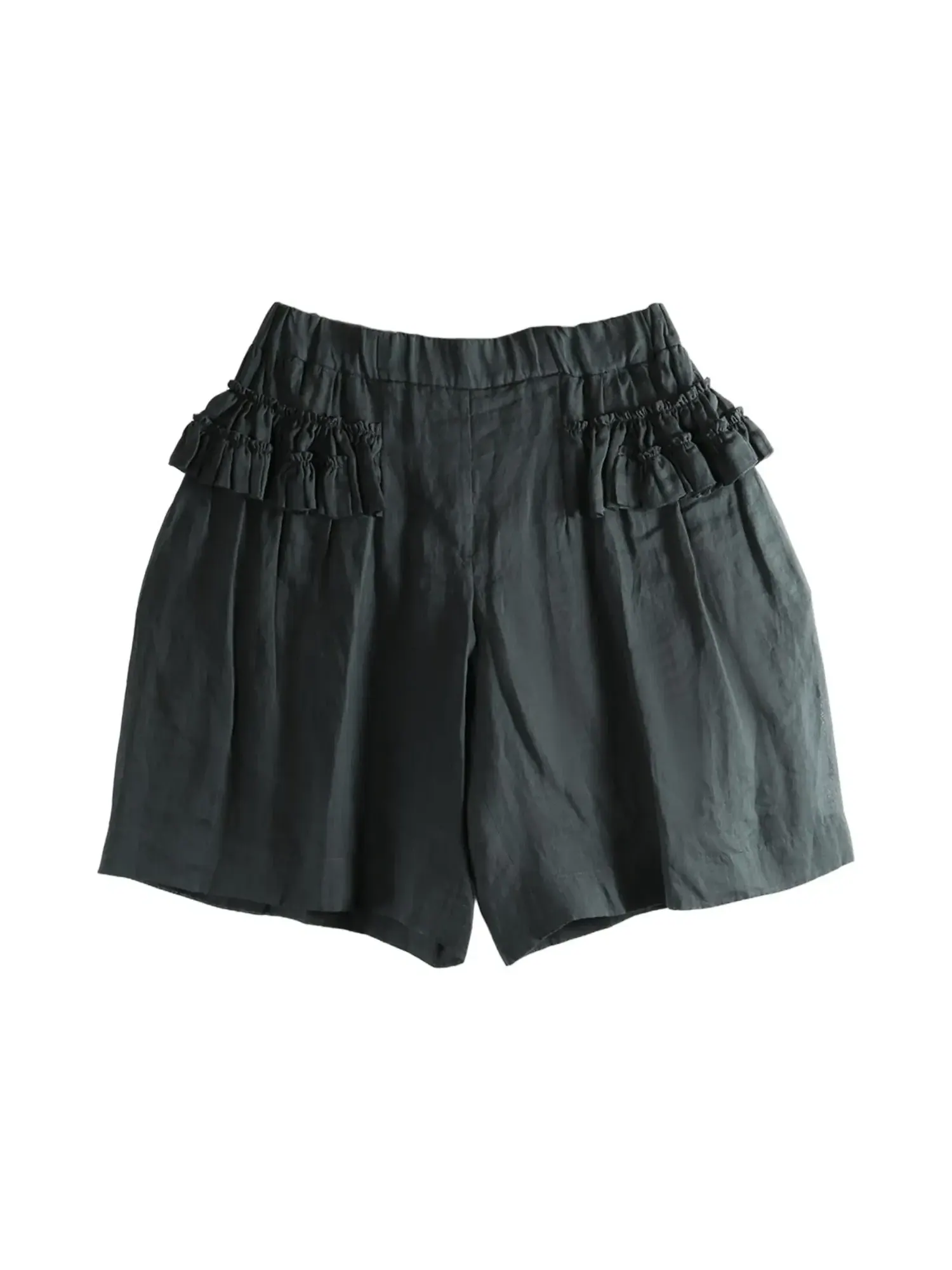 Брюки Dries Van Noten Mousseline Ramie — черный