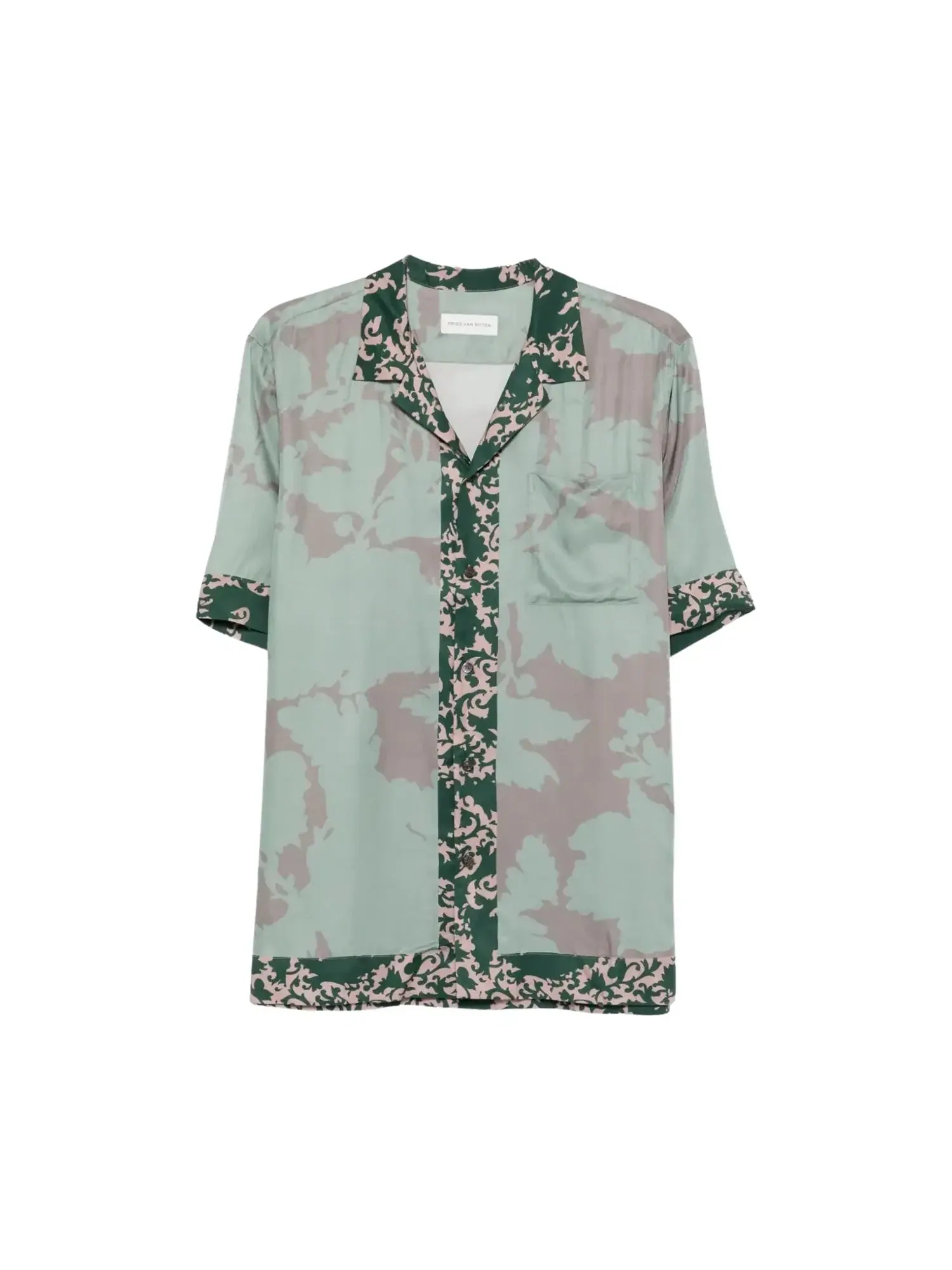 Рубашка Dries Van Noten Archive Floral Placed Border Print