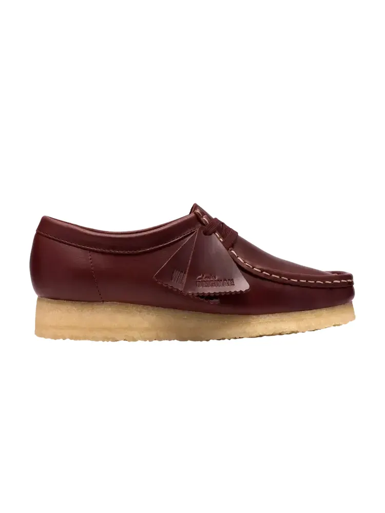 Женская футболка Clarks Wallabee из коричневой кожи "British Tan" — изображение 1 из 1, бежевый