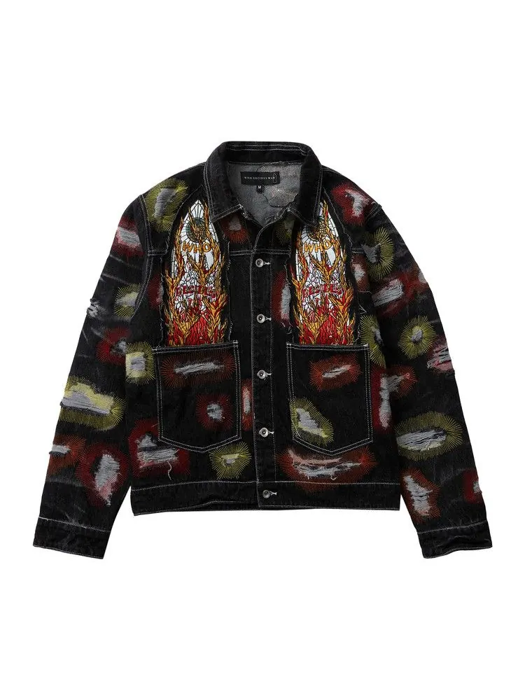 Куртка Who Decides War All Over Embroidery Trucker