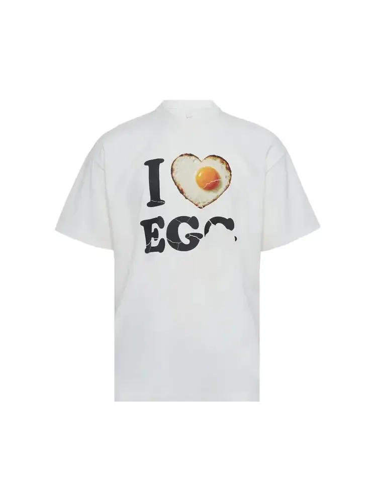Футболка Doublet I Love Egg — белый