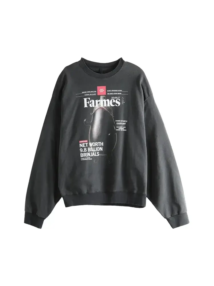 Толстовка Doublet Farmes с обложки журнала — черный