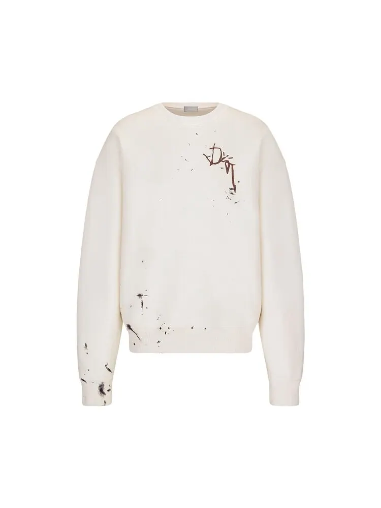 Толстовка Dior x Cactus Jack Oversized Sweatshirt 'White'