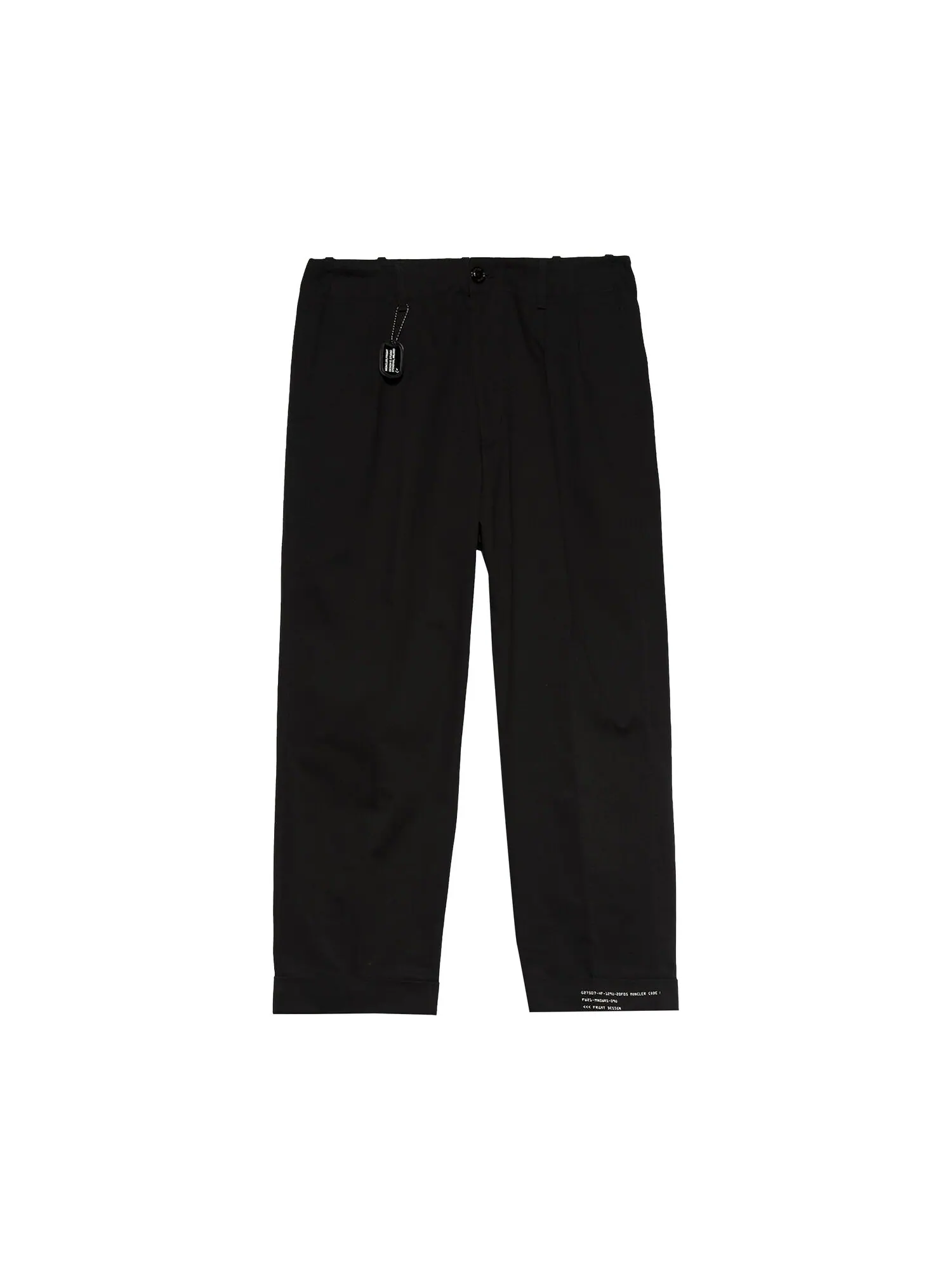 Moncler Genius x Frgmnt Hiroshi Fujiwara Logo Черные брюки чинос — черный