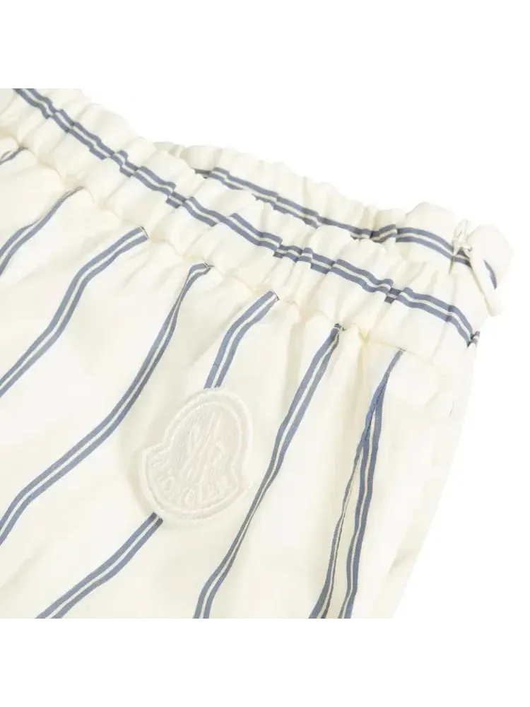 Брюки классические в полоску Moncler — изображение 2 из 2, белый