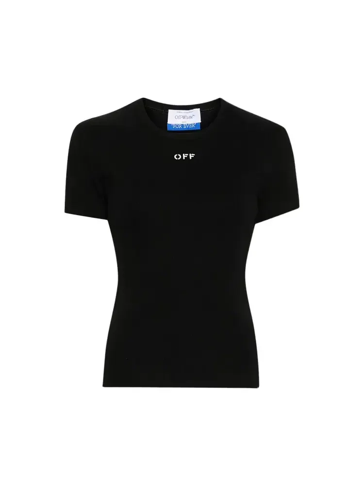 Футболка Off-White Off Stamp Rib Basic — изображение 1 из 1, черный