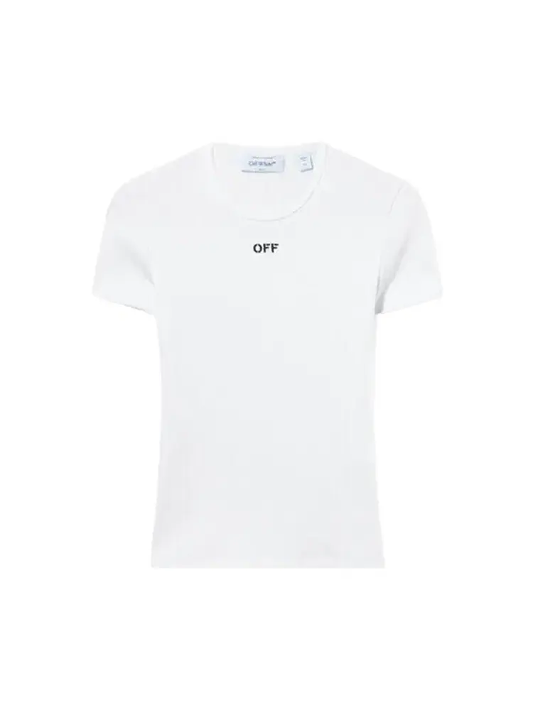 Футболка Off-White Off Stamp Rib Basic — изображение 1 из 1, белый